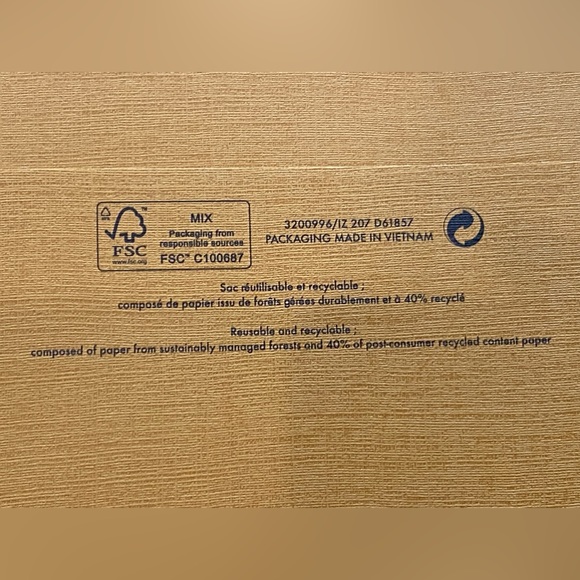 Authentic LV Paper Shopping Bag - Measurements 23” x 10” x 17.5” - Picture 2 of 10